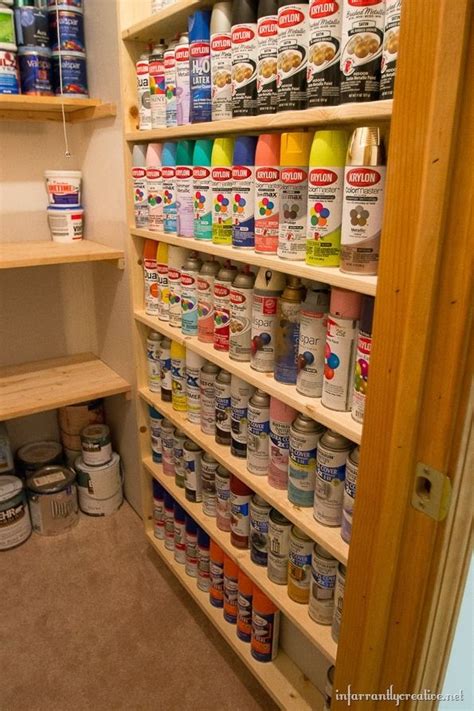 Diy Spray Paint Shelf Holds 117 Cans Diy Spray Paint Diy Sprays