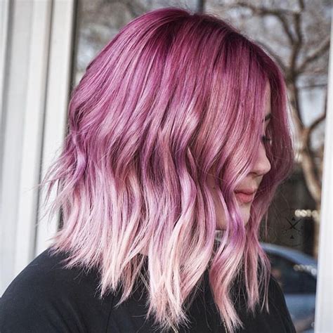 Dark To Light Pink Ombre Pink Ombre Hair Light Hair Color Pastel Hair
