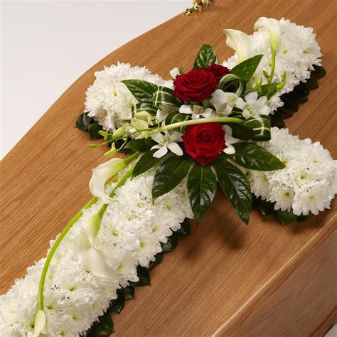 Funeral Flowers Cross Arrangement Sympathy Funeral Flower Stand