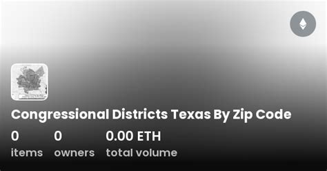Congressional Districts Texas By Zip Code Collection Opensea