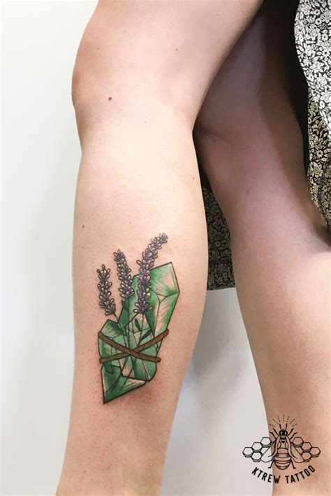 Erhalte einen aktuellen überblick, worüber sich andere zur zeit unterhalten. Green Amethyst Crystal Colour Tattoo | KTREW Tattoo in ...