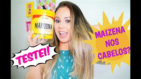 Primeira Vez Que Uso Maizena Nos Cabelos Maizzena Capilar Glatten Youtube