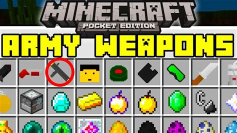 Minecraft More Weapons Mod New Guns Gear Items Food And More