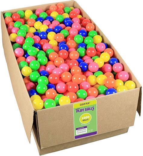 Value Pack 1000 Phthalate Free Bpa Free Crush Proof Plastic Ball Pit