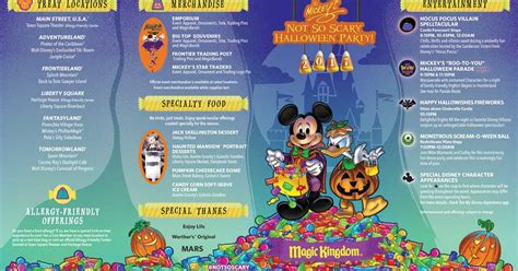 Mickeys Not So Scary Halloween Party 2017 Guide Map