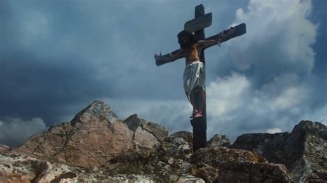 Jesus On Calvary Cross Stormy Day Stock Footage Sbv 346541393