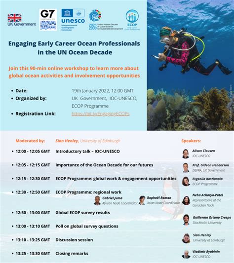 Engaging Early Career Ocean Professionals In The Un Ocean Decade Ecop