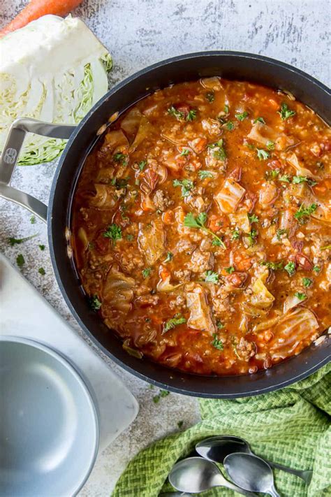 Cabbage Roll Soup Recipe And Video Valerie S Kitchen