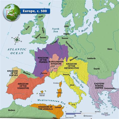 Map Of Western Europe In The Middle Ages Map Poin