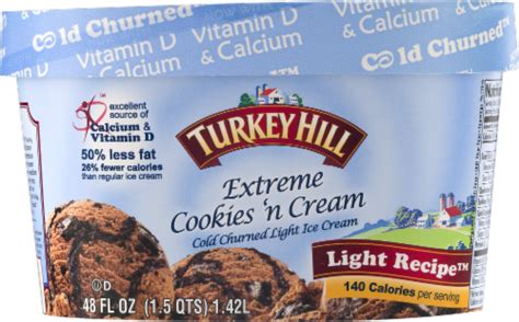 Turkey Hill Extreme Cookies N Cream Light Ice Cream Fl Oz Ralphs