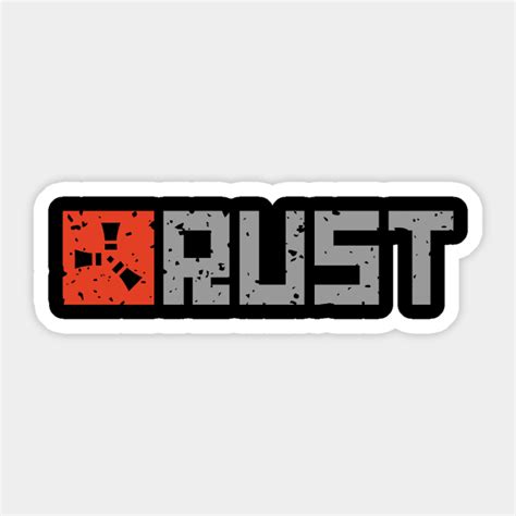 Rust Logo Rust Sticker Teepublic