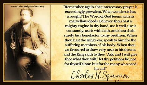 Intercessory Prayer Charles H Spurgeon