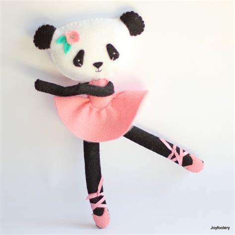 Ballerina Panda Girl Doll Pink Tutu Dancers T Etsy Dancer T