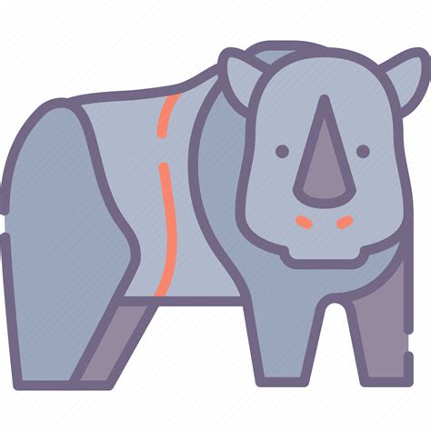 Rhino Rhinoceros Icon Download On Iconfinder
