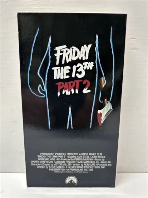 FRIDAY THE TH Part VHS Camp Crystal Lake Slasher Horror PicClick