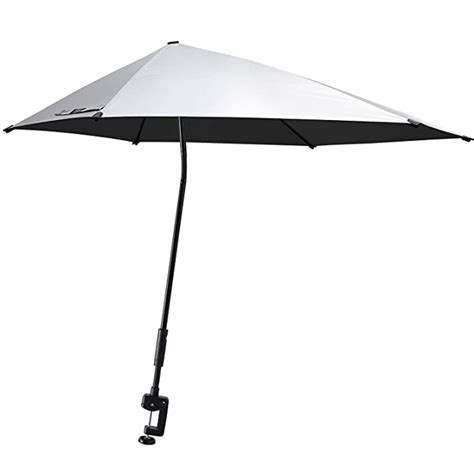 G4free Upf 50 Adjustable Beach Umbrella Xl With Universal Clamp For