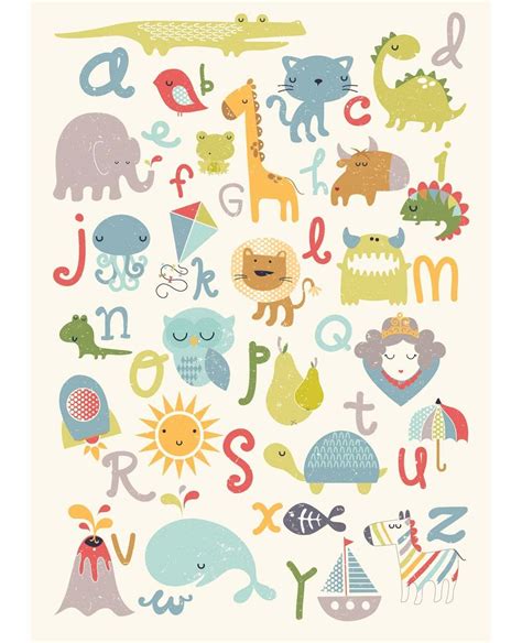 Alphabet Crafts Alphabet Art Alphabet Poster Animal Alphabet Animal
