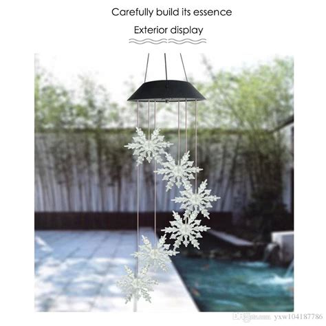 Color Changing Led Solar Mobile Wind Chime Led Changing Light Color