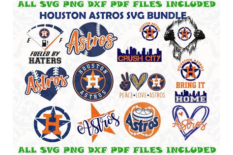 Houston Astros Baseball Svg Bundle Baseball Svg Houston Astros