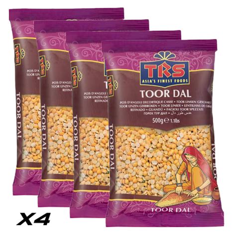 Buy Trs Toor Dal Plain Pigeon Peas Bundle Of 4 X 500g 2kg Online