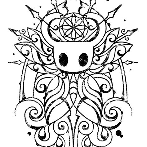 Drawing Hollow Knight Coloring Pages Hornet Hollow Knight Art Print