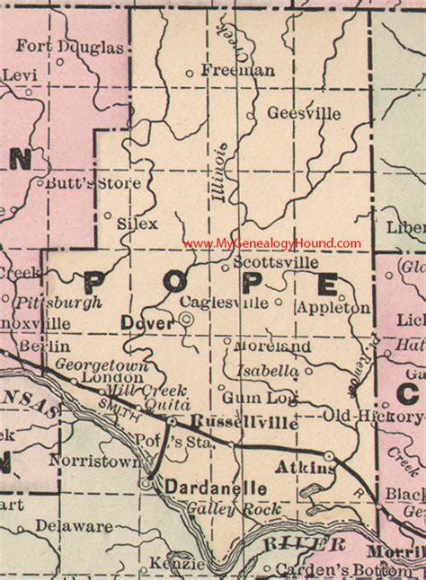 Pope Co Il Plat Map Countiesmap Com