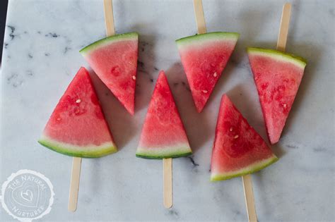 Frozen Watermelon Popsicles — The Natural Nurturer