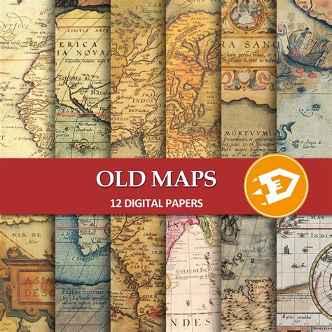 Old World Map Paper Vintage Maps Vintage Map Paper Map Etsy Map