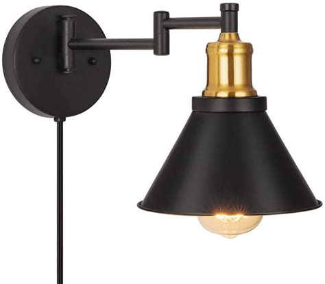 Swing Arm Wall Lamp Industrial Wall Sconce Plug In Wall Lights