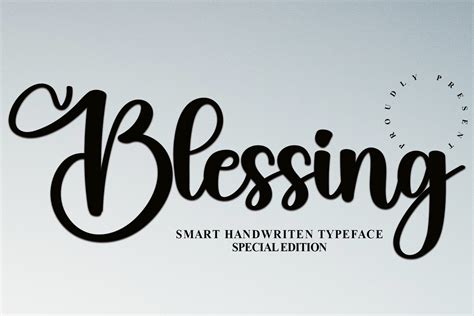 Blessing Font By Freshtypeink · Creative Fabrica