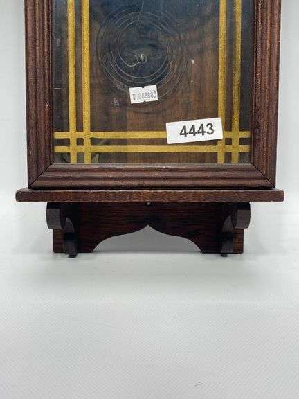 Antique Sessions Regulator Clock Dixons Auction At Crumpton