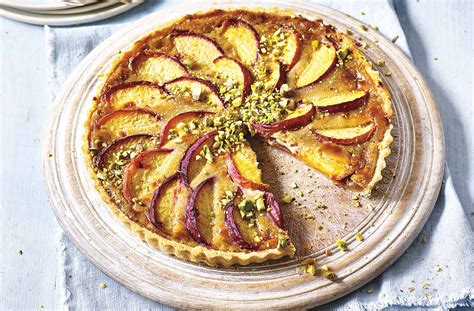 lisa s world peach custard tart recipe