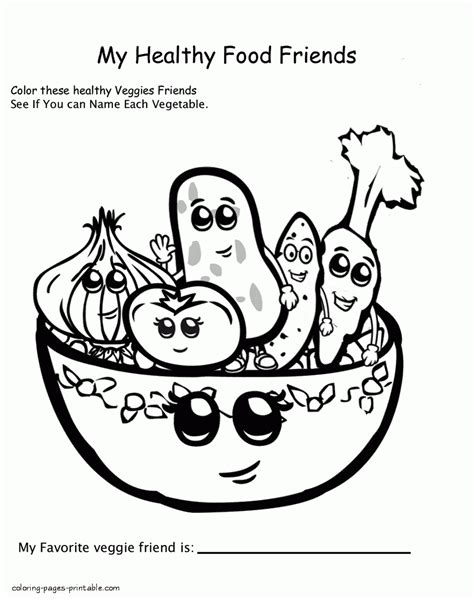 See also related coloring pages below: Free food coloring pages for preschool || COLORING-PAGES ...