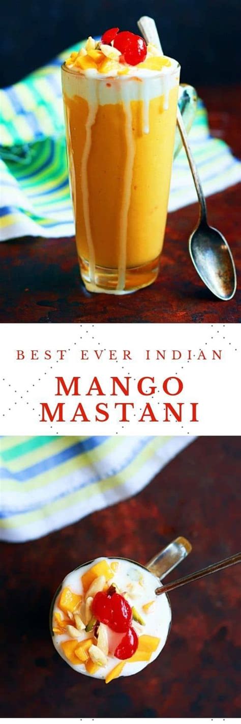 Mango Mastani Is A Popular Indian Street Style Thick Mango Shake