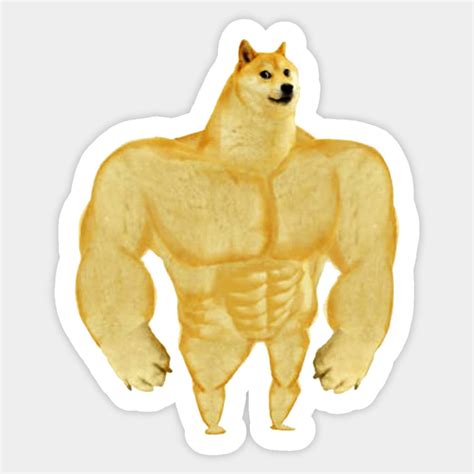 Swole Doge Sticker Doge Musculos