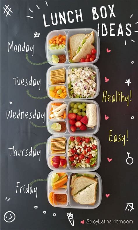 These menus provide 2,000 calories a day and do not exceed the recommended amount of sodium or calories from saturated fats and added sugars. 5 LUNCH BOX IDEAS - BACK TO SCHOOL - Spicy Latina Mom ...