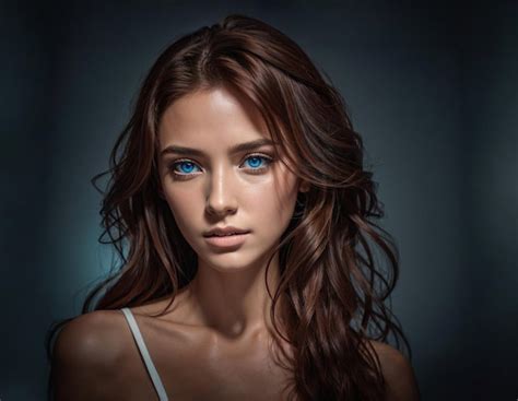 Premium Ai Image Perfect Woman With Amazing Eyes Created With Generative Ai