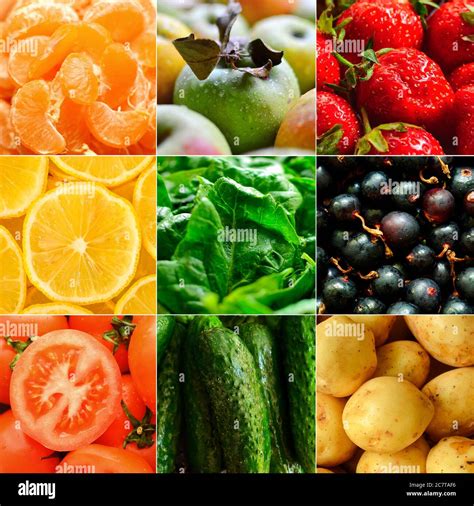 Healthy Food Collage Fotografías E Imágenes De Alta Resolución Alamy