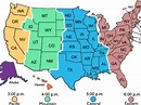 Map Of Time Zones In United States - Printable Map