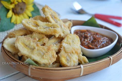 Diet karbo ala mamak sambal terasi daun jeruk by dapurnya anggie. Diah Didi's Kitchen: Pisang Goreng Krispi Sambal Terasi