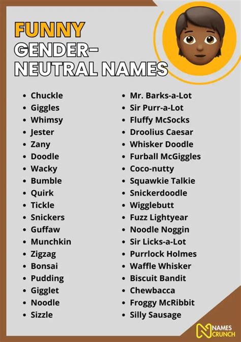 350 Funny Gender Neutral Names Names Crunch