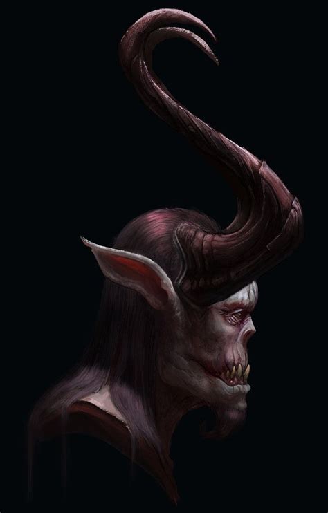Demon Horn By Nickdespain Spain Macabre Art Pencil Sketch Sinister