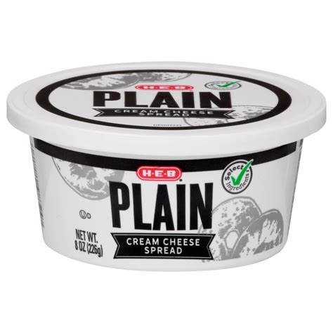 Has a rating of 5.0 stars based on 2 reviews. H-E-B Select Ingredients Plain Cream Cheese Spread - Shop ...