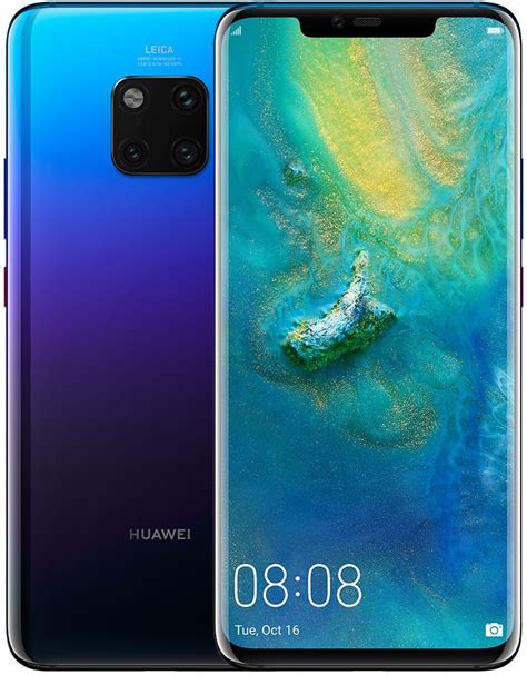 The bright red power button is the cherry on top, and however, even the twilight model feels a tad stickier and clings to the arched arm of a sofa a bit better than other glass devices. Huawei Mate 20 Pro Dual Sim - 128 GB, 4G LTE, Twilight, 6 ...