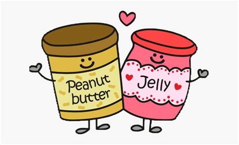 Perfect for food and pun loving family and friends. Cute Peanut Butter And Jelly Clipart , Png Download ...