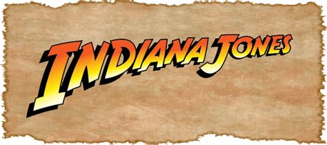 Indiana Jones Logo On Parchment Indiana Jones Logo Harrison Ford