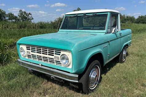 1966 Ford Bronco Half Cab Pickup For Sale On Bat Auctions Sold For