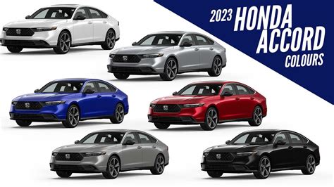 2023 Honda Accord Sport Hybrid All Color Options Images Autobics