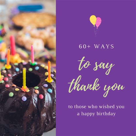 How To Say Thanks For Birthday Wishes Printable Form Templates And