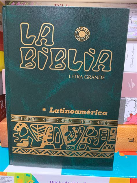 Bíblia Latinoamericana Católica Tapa Dura Con índice Verde